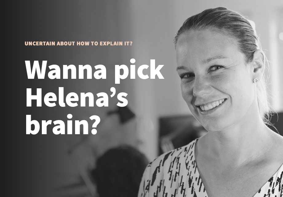 Portrait of Helena Ivarsson, graphic designer.