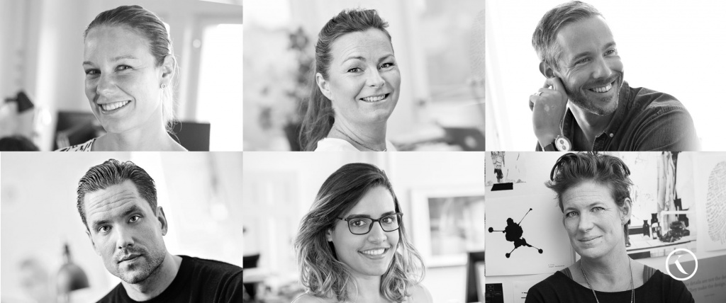 Portraits of the members of the Visual team.