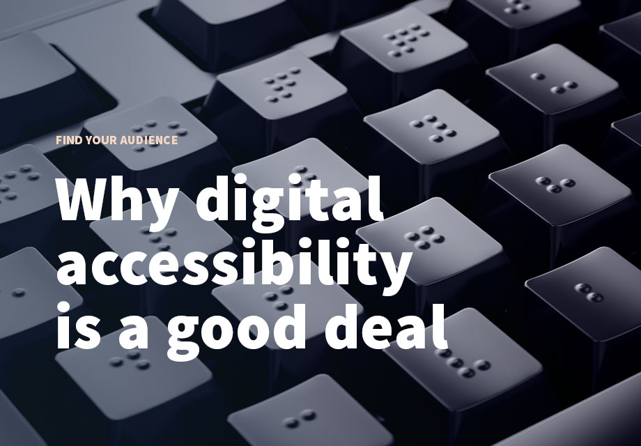 A keyboard with blind script