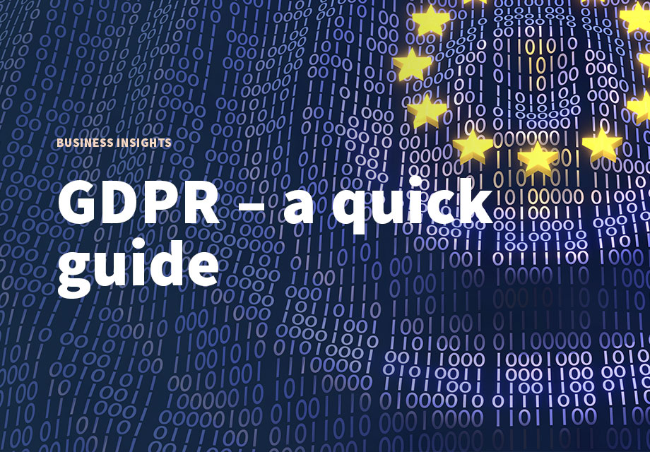 GDPR – a quick guide