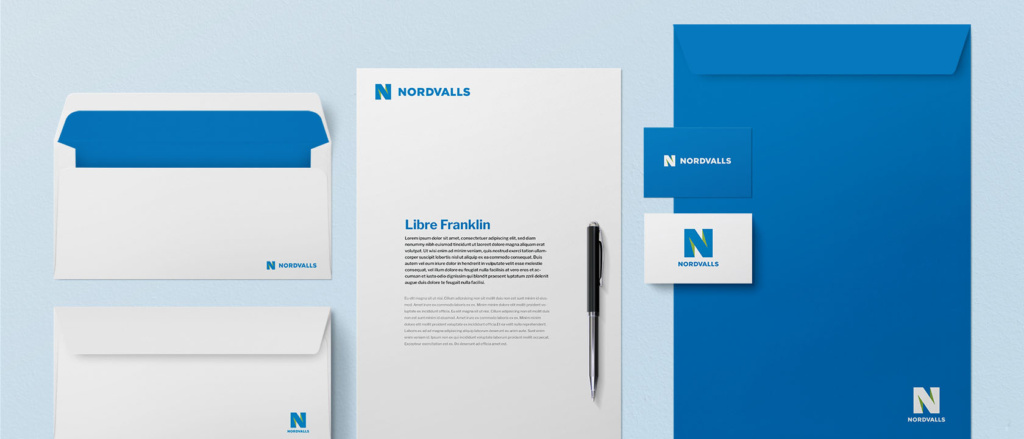 letters with Nordvalls logo