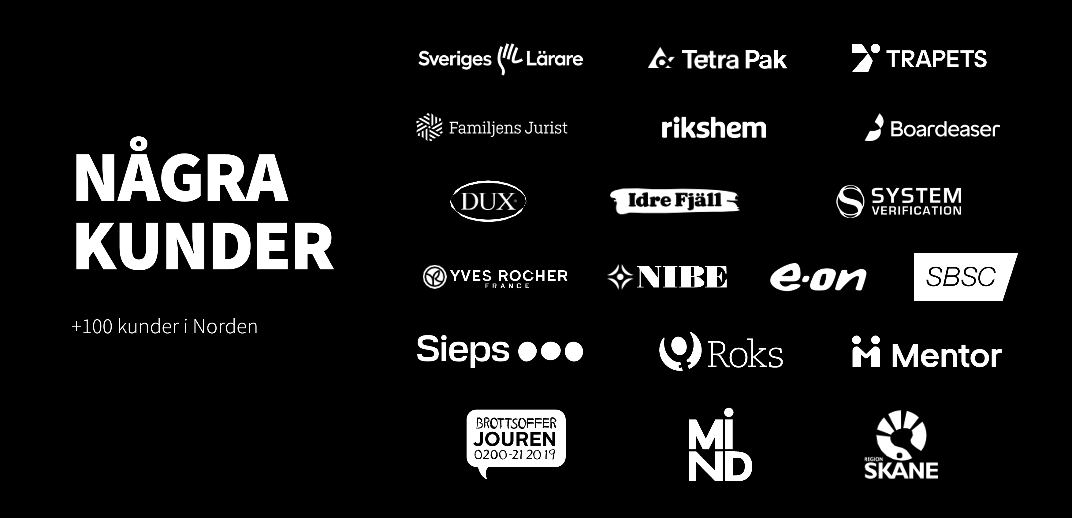 Några av KAN:s kunder