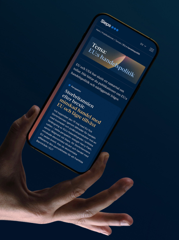 Sipets webbsida i en mobil