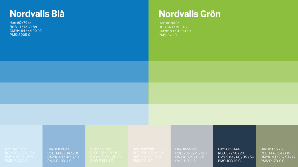 Nordvalls färger